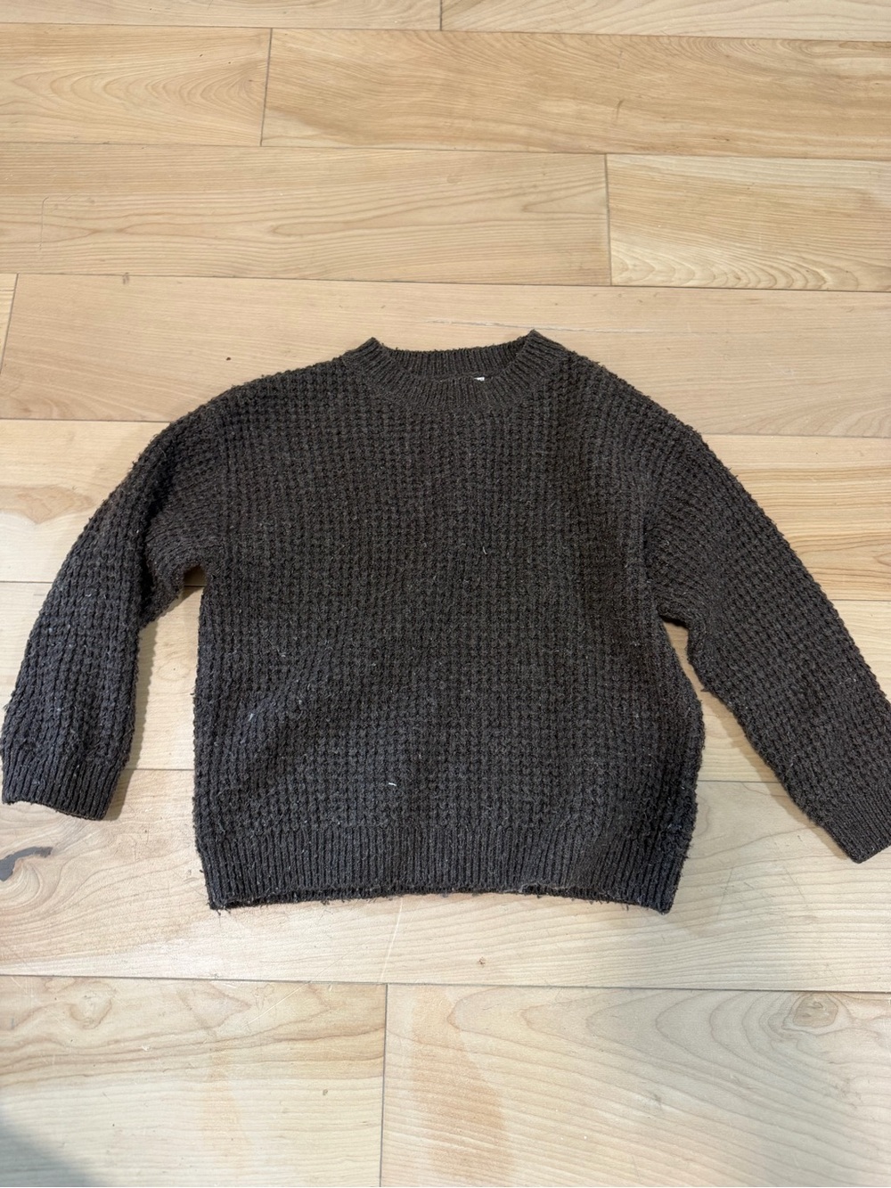 Zara Dark Brown Chunky Knit Sweater